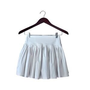 Aerie Offline Tennis Skirt Cream Off White Pleated Built In Shorts Small